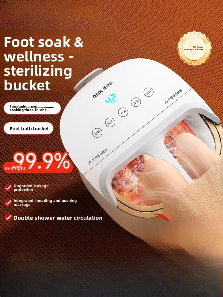 

Ведро для ванны для ног с подогревом, электрическая массажная ванна для ног с постоянной температурой, полностью автоматическое бытовое ведро с высоким и глубоким вырезом, ванна для ног