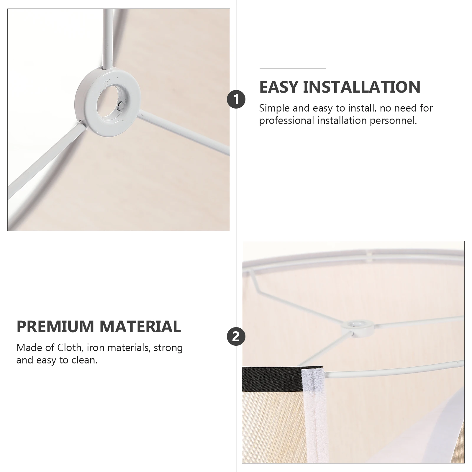 

Round Chandelier Floor-to-ceiling Lamp Lampshades for Table Replace Glitter Cloth Small Drum