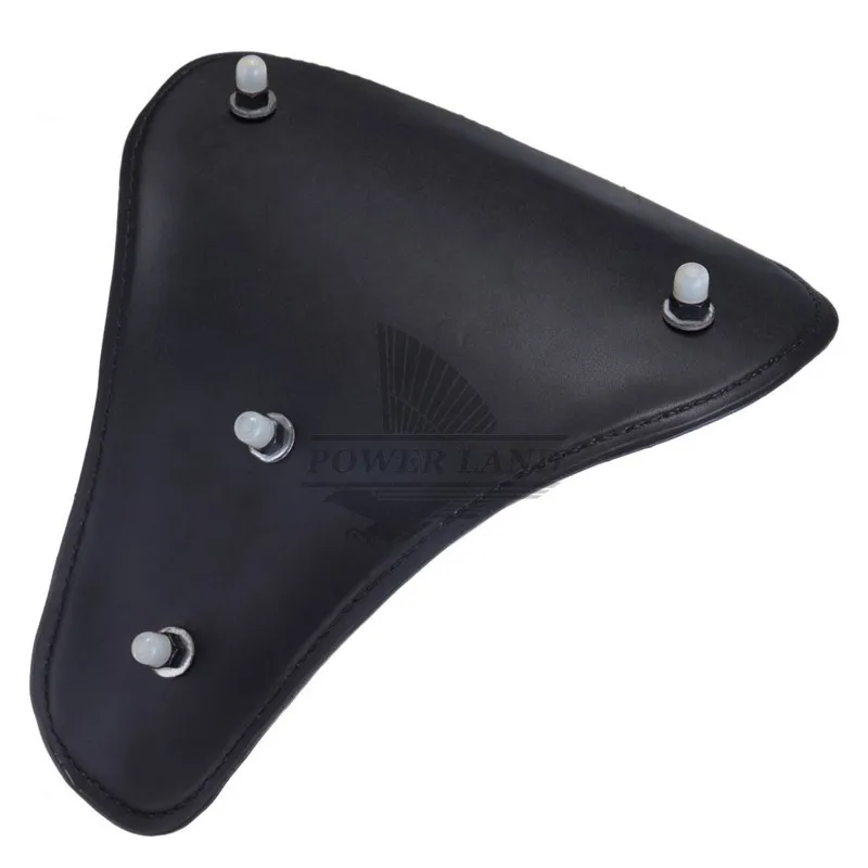 Asiento de resorte individual para motocicleta, soporte de montaje de muelles de 2,8 pulgadas, de cuero negro Torsion, para Harley Sportster Bobber, personalizado