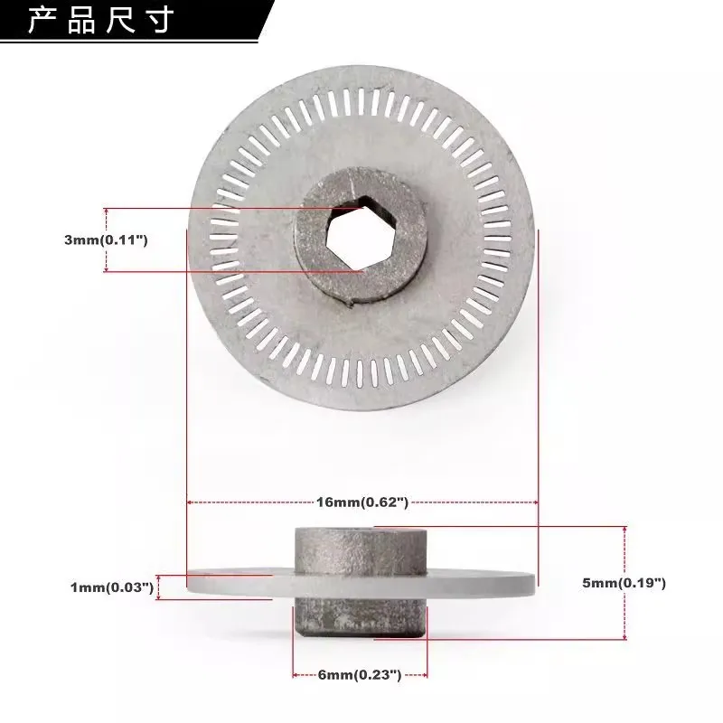 60 Slot 304 Stainless Steel Steering Wheel Optical Encoder For Logitech Old Version G27 g25 racing wheel