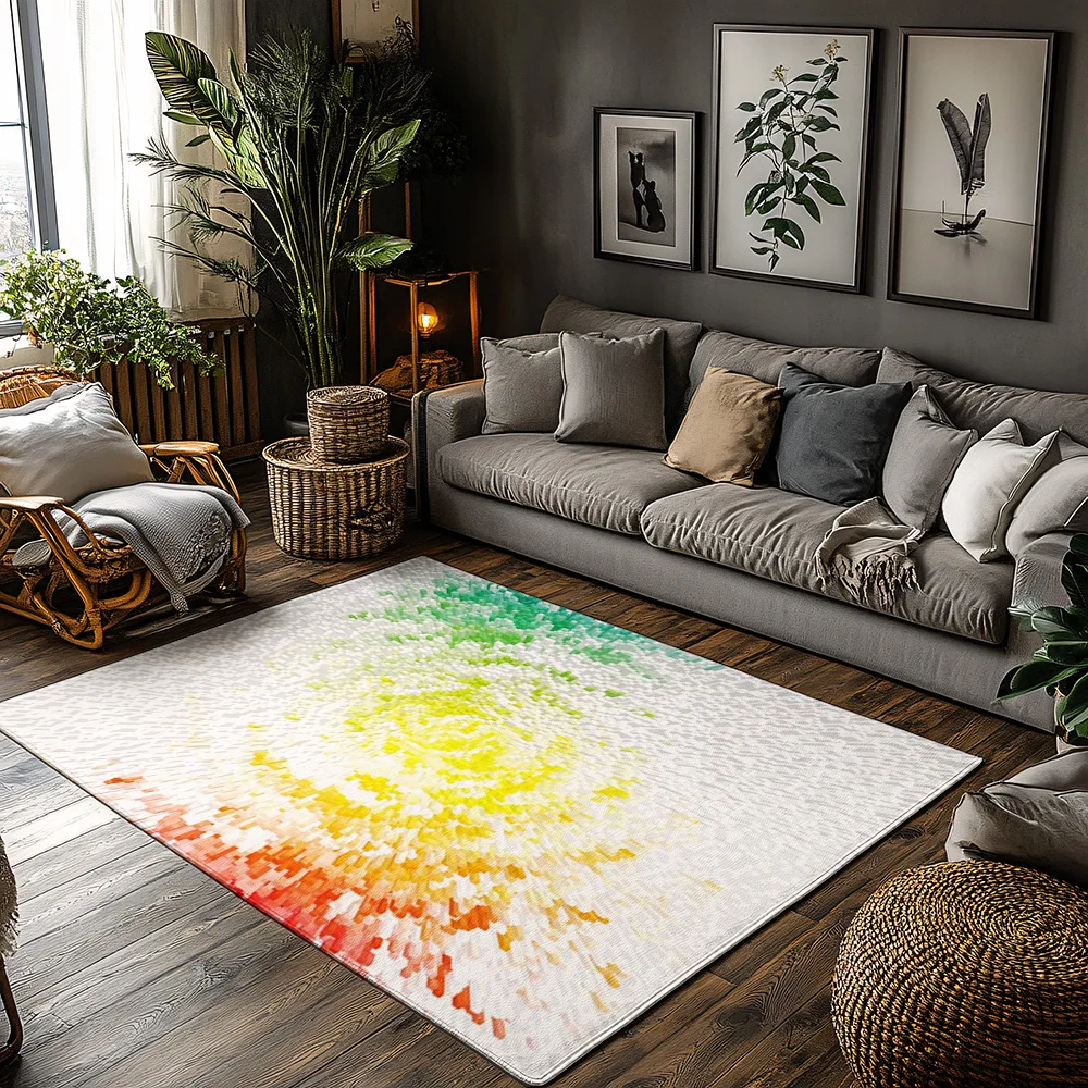 

Tuniu красочный абстрактный акварельный коврик всплеск коврик для домашнего декора гостиная спальня кухня акцент