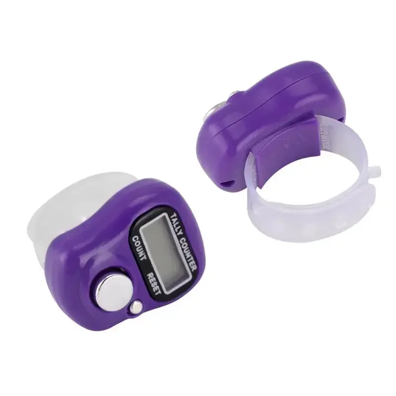 Mini-Fingerzähler Islamischer Gebetszähler 5-stelliger LED Elektronischer Handzähler Klicker-Zähler Ring – Detail 5
