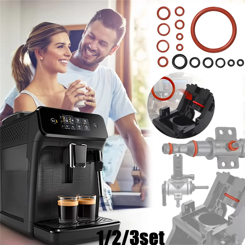 Juego de 1/2/3 juntas tóricas, junta de silicona para máquina de café de calidad alimentaria, grupo de elaboración de cerveza, conector de boquilla, accesorios de mantenimiento