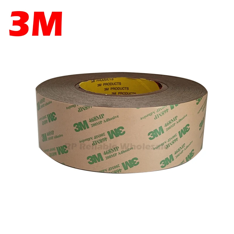 

(60mm~69mm Choose) 3M 468MP Adhesive, High Temperature Resist Pure Clear Film for Laptop Phone Anti-Static PCB Metal Plate Bond