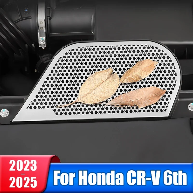 

Car Gasoline Engine Air Inlet Intake Protective Cover For Honda CR-V CRV 6th Gen 2023 2024 2025 Stainless Accessories