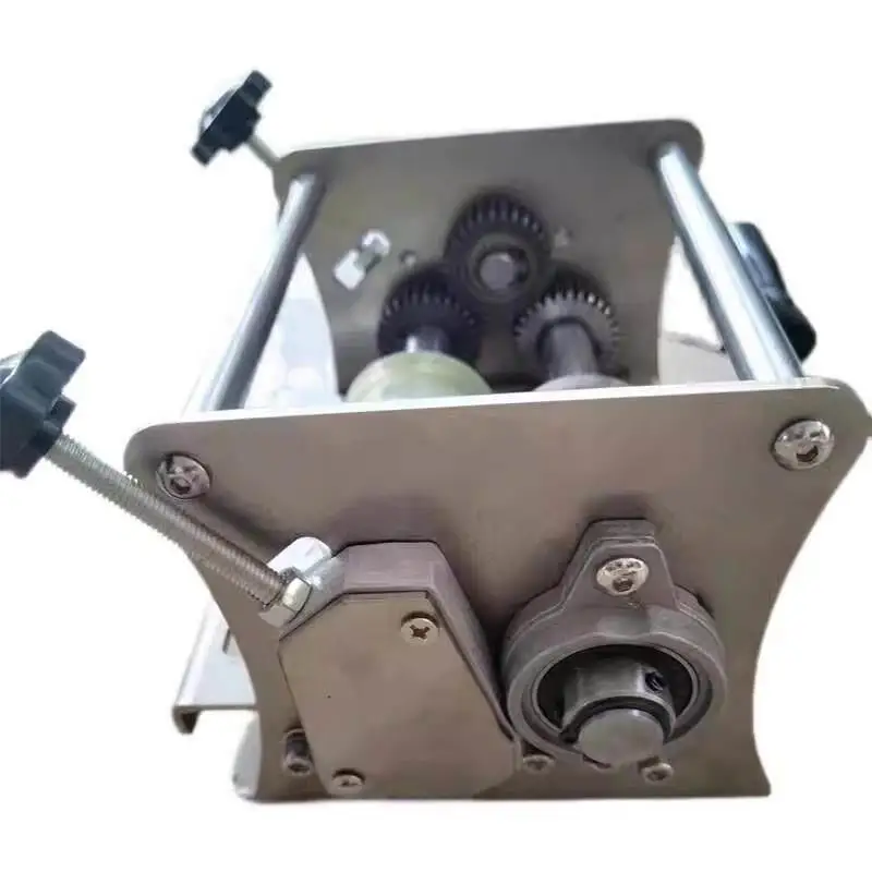 Mini hand crank electric edge banding with edge banding strip slitting machine, dust-free cutting one point and two burr-free