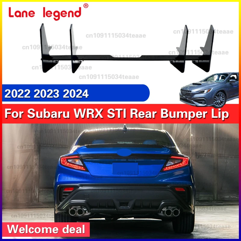 

Car Rear Bumper Diffuser Lip Spoiler Splitter Trim Accessories for Subaru WRX STI 2022 2023 2024 Body Kits Tuning