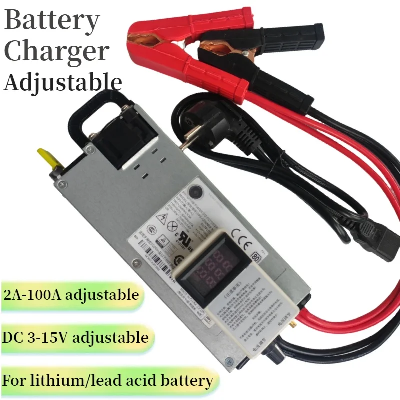 3-15V 3-100A 12V 100A 80A Adjustable Charger 14.6V 200A 12.6v 50A 30A Lithium Polymer For Lithium Ion Battery Lead Acid Battery