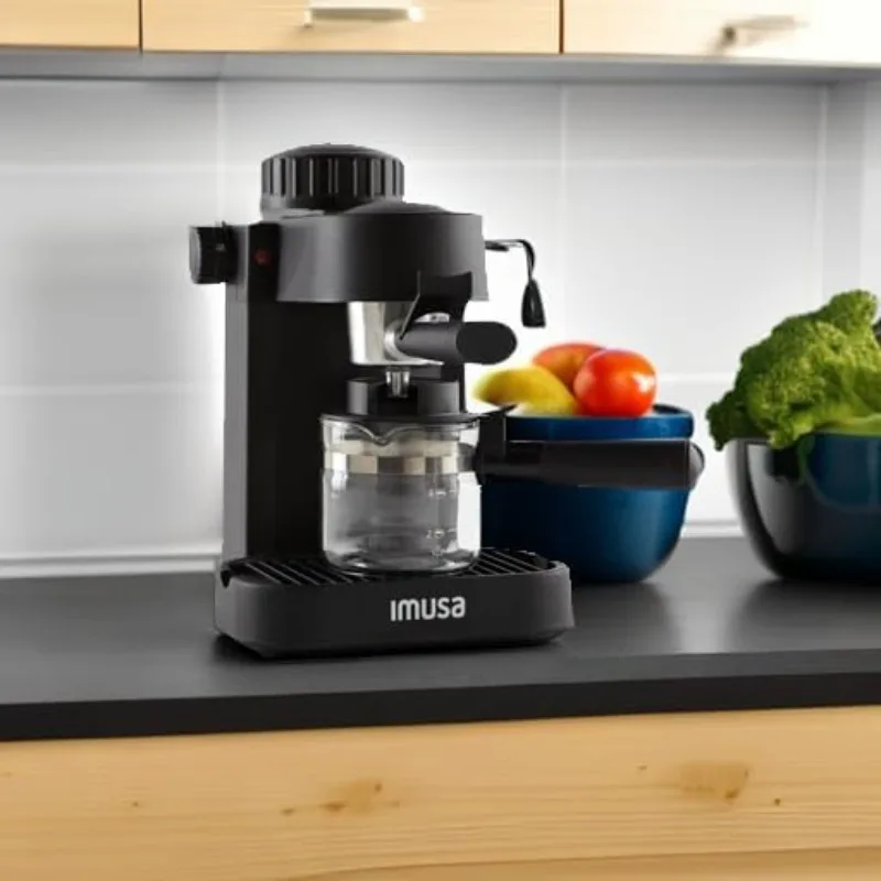 USA GAU-18202 4 Cup Espresso/Cappuccino Maker,120 Volts, Black