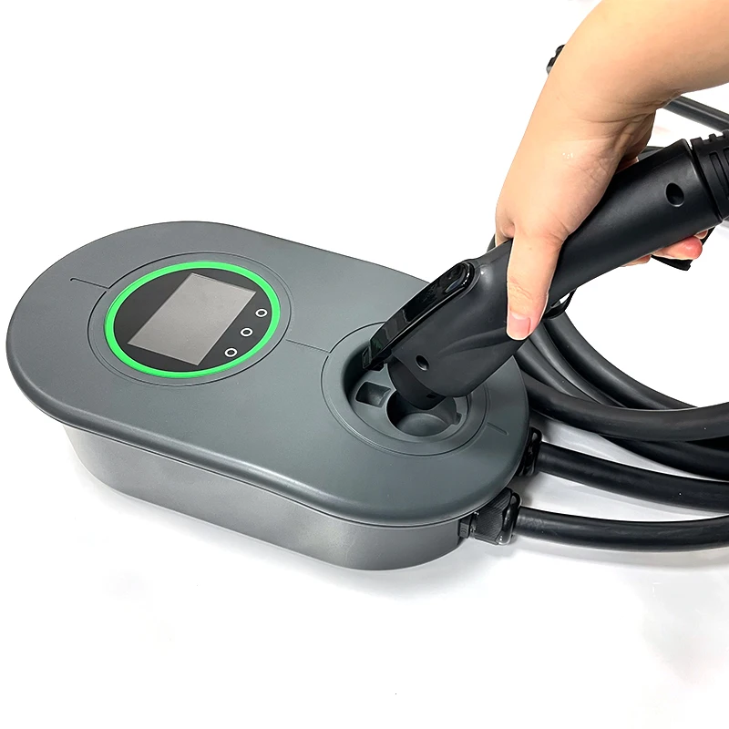 Type1/Type2/Nacs New Energy Vehicles 16A Wall-mounted EV Charger AC 7KW/11KW/12KW Charger High Power Wallbox Charging Station