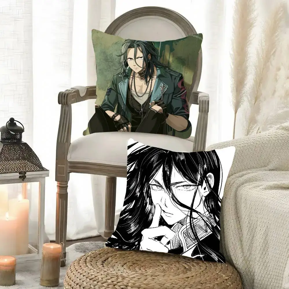 Kyotaro Sugishita Anime Wind Breaker Pillow Case Fashion Square Pillowcase Bedroom Sofa Room Ins Decoration Leisure