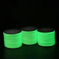 4mm Colour Luminous Parachute Cord Rope Lanyard Rope Warning Rope Type One Strand Climbing Camping Survival Equipment ﻿