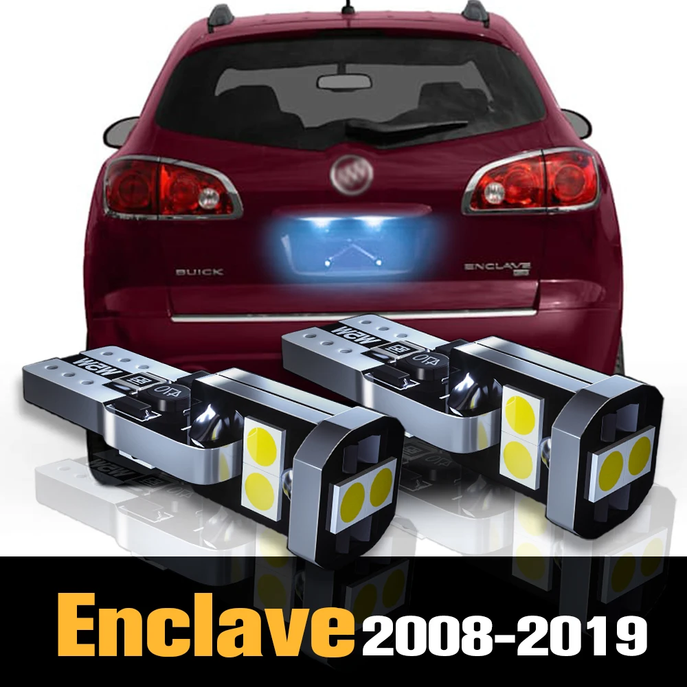

2pcs Canbus LED License Plate Light Lamp Accessories For Buick Enclave 2009 2010 2011 2012 2013 2014 2015 2016 2017 2018 2019