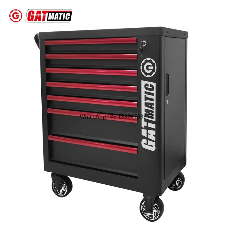 Metal Heavy Duty Steel 7 Drawers Large Car Repairing Mechanic Workshop Rolling Tool Chest Storage Cabinet