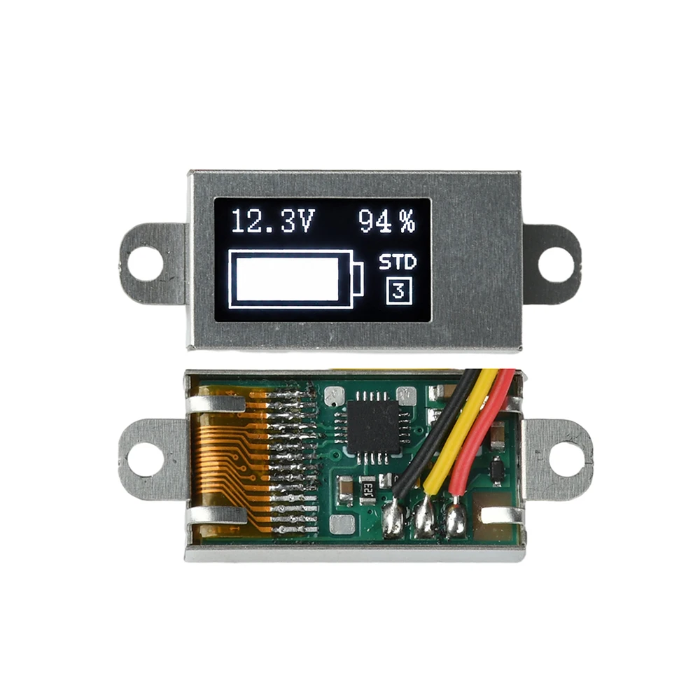DC 0-30V Ultra-Dünnes Digitales Voltmeter & Batteriemessgerät 0,5-Zoll-OLED-Display Spannungstester 1-6S Einstellbarer Batterie-Ladestandsprüfer – Detail 24