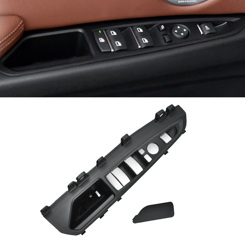 Car Front Master Window Switch Bezel Armrest Panel Cover Trim 51417329111 For BMW X5 X6 F15 F16 LHD