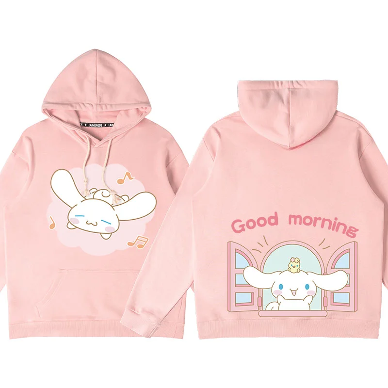 Cute Cinnamoroll Hoodie Women's Big Ear Dog Cinnamoroll Women's Top Sanrio Co branded Top Coat Couple Hoodie