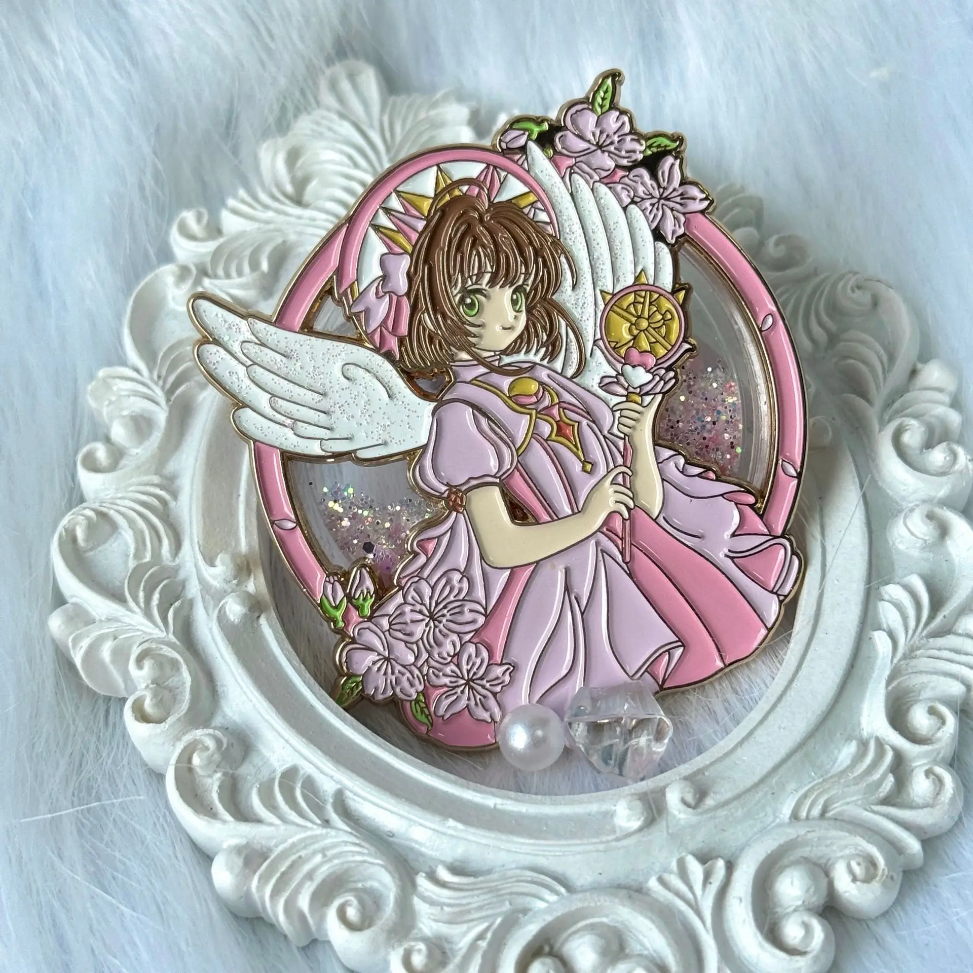 Cardcaptor Sakura Enamel Pin Badges on Backpack Lapel Pins for Backpacks Cute Brooches for Women Metal Fashion Jewelry Gifts