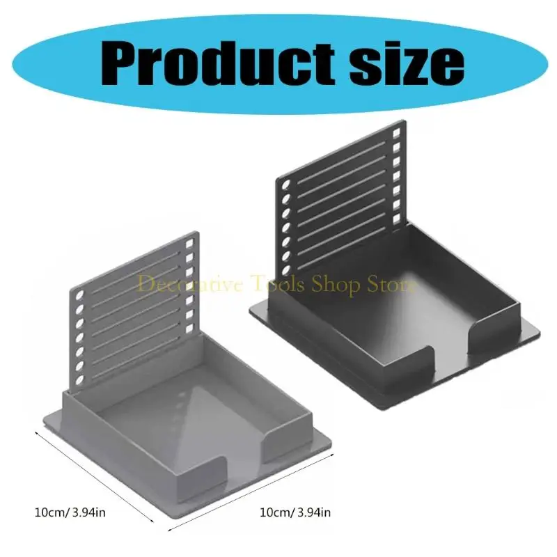 QX2E قالب استنسل ملاحظات لاصق مكون من قطعتين لمشاركات تخزين الأدوات المكتبية المريحة وحامل الملاحظات ومنظمات المخطط اليومي