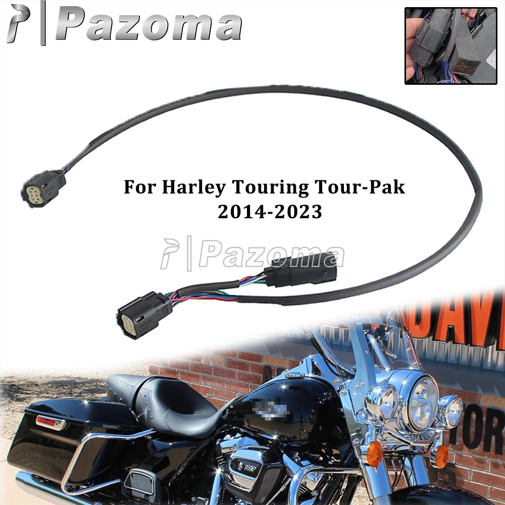 For Harley Touring Road Glide FLTRK FLTRKSE Ultra Classic FLHTCU FLHTK FLHTKL Plastic Motorcycle Quick Disconnect Wiring Harness