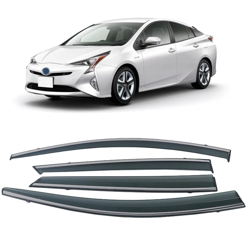 

For Toyota Prius XW50 2016-2020 Wind Visor Deflectors Car Ventvisor Door Side Window Air Guard Deflectors Against Snow Sun Rain