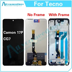 100% Test For Tecno Camon 17P CG7 CG7N Camon17P LCD Display Touch Screen Digitizer Assembly Repair Parts Replacement