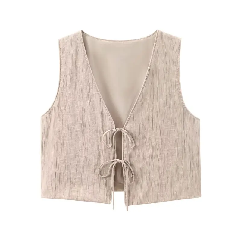 

High Waist Pleated Stripe Women's Vest Skirt Set Summer New Arrival Faionable Casual Sle for Young Women 25-35 Years Old