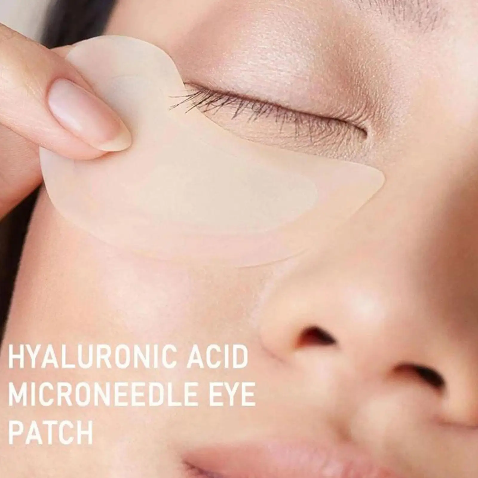 25Pair Microneedle Eye Mask Nano Soluble Microneedle Under Eye Patches Hyaluronic Acid Improving Fine Lines Reduce Under Eye Bag