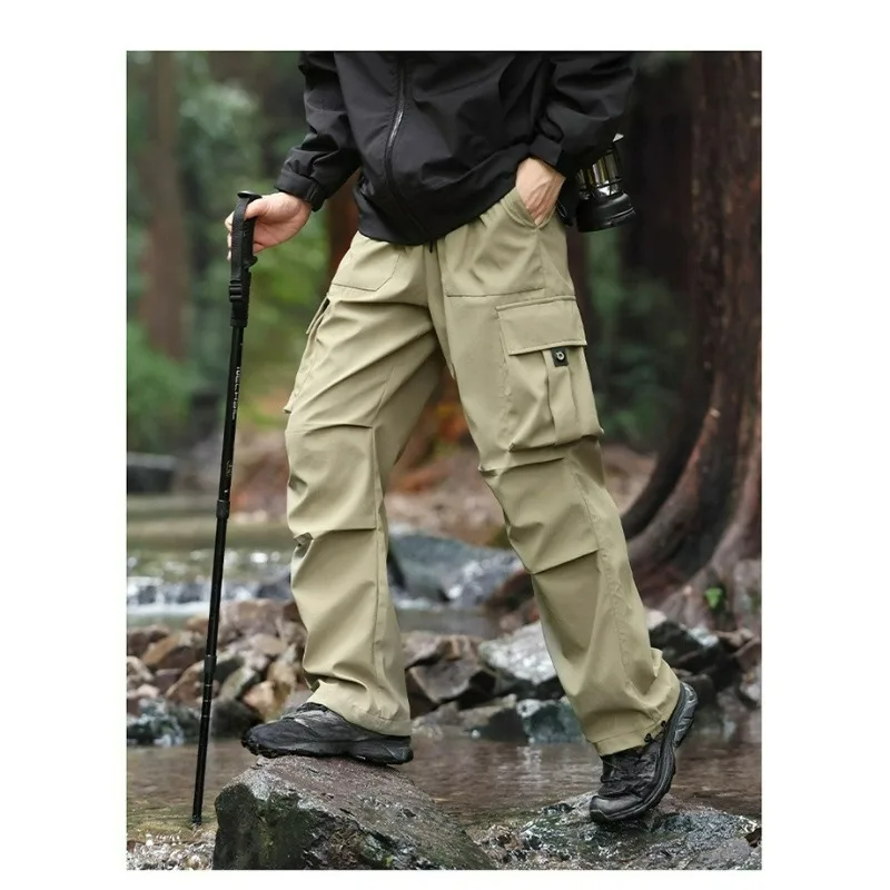 

Men's Training Sweatpants Loose Casual Waterproof Windproof Outdoor Hiking Camping Camping Hunting Men's Workwear Sports Pants