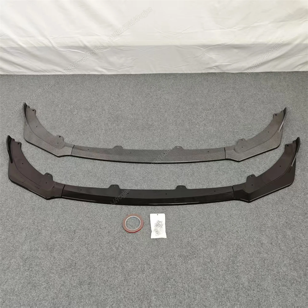 Car Front Bumper Splitter Lip Spoiler Diffuser Guard Body Kits Cover Tuning 3Pcs ABS Gloss Black For Kia Stinger GT 2018 To 2024 view 4