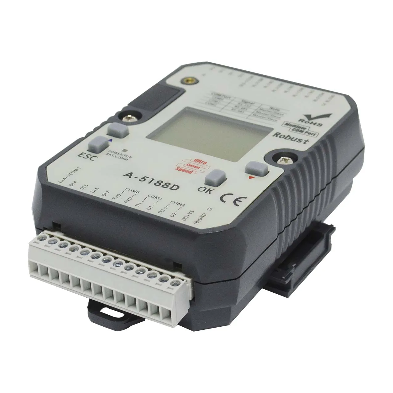LCD-Bildschirm-SPS-Controller mit 8DI, 4DO RS-485-Port Modbus RTU (A-5188D)