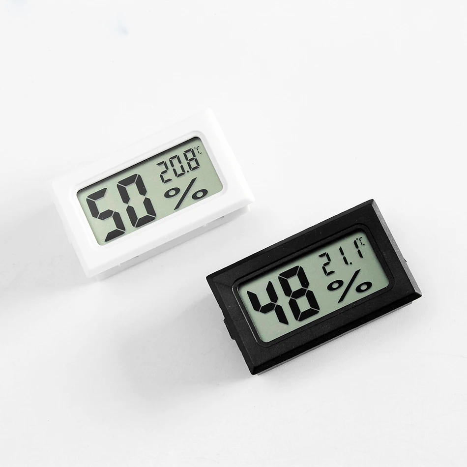 Digital LCD Thermometer Hygrometer for Pet Ant Insect Box has Battery Farm Reptiles Turtle Box Temperature Sensor Humidity Meter