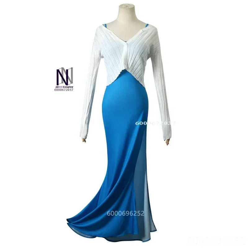 Genshin Impact Game Shenhe Cosplay Dress Wig Costume Daily Blue Dress Casual Wigs Halloween Costumes for Themed Events Hot Sa*.1