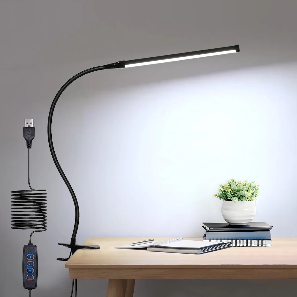 LED Desk Lamp Table Light Dimmable USB Table Lamp Night Light Eye Protection Light Bedroom Bedside Student Reading Lamp