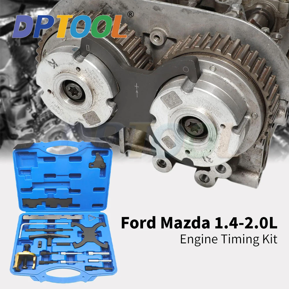 Kit d'outils de calage du moteur pour Ford Fiesta Focus Volvo Mazda 1.25-2.5L Di/TDCi/Ecoboost Ti-VCT VVT