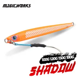 Magic Works New Lure 2024 For Fishing Metal Jig 100G 120G 150G 180G Sea Fishing Jigs Cast Fishing Tackle Shore Cast Jigging