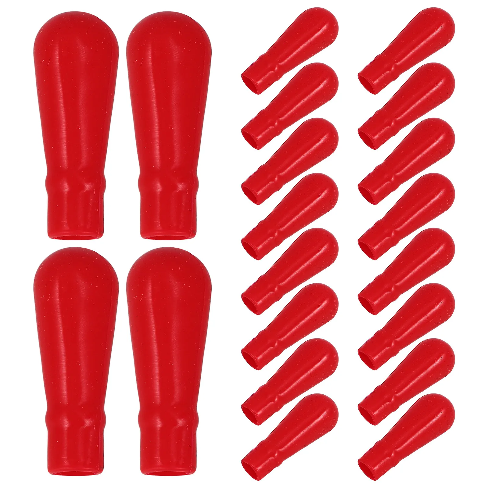 50Pcs Red Head Leakproof Silicone Pipette Caps Laboratory Eyedropper Bulb Replacement Easy Install Clean Pipette Seal