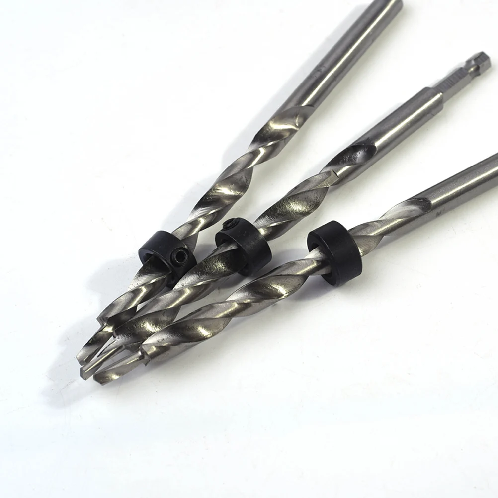 

Hex Shank Drill Bits Countersink Wood Hole Reamer Pocket Countersunk Head Silver