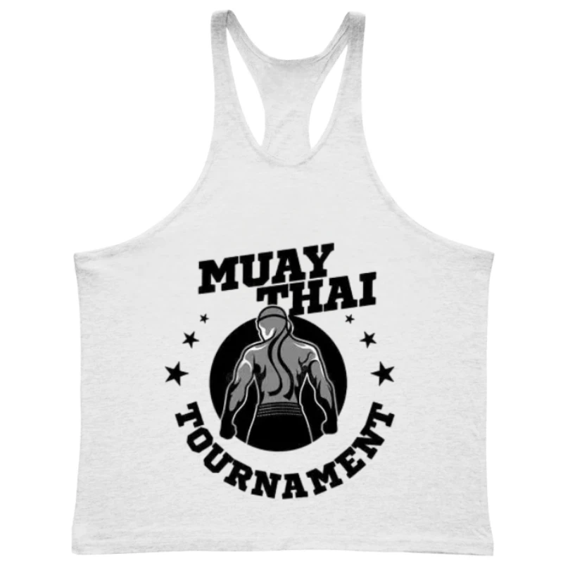 سترة دون أكمام للرجال اللياقة البدنية الصالة الرياضية في الهواء الطلق الرياضة I على شكل سترة علوية الانضباط الذاتي الملاكمة بطولة مطبوعة ملابس التدريب