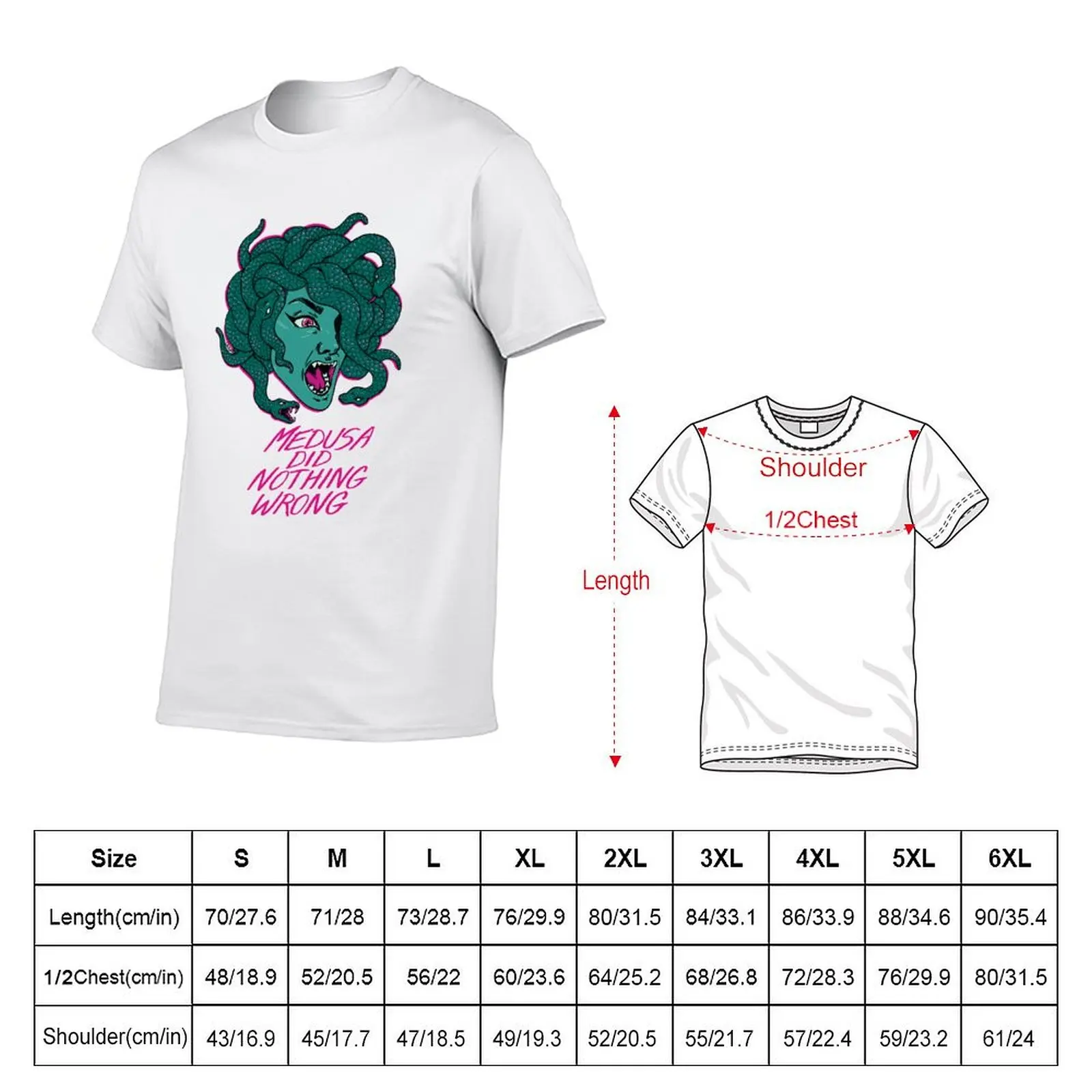 MEDUSA DID NOTHING WRONG T-Shirt anime t shirts for man t shirt personalised T-Shirt
