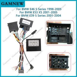 Car 16pin Wiring Harness Adapter Canbus Box Decoder Android Radio Power Cable For BMW E39 E46 E53 X5 5 Series OD-BM-02