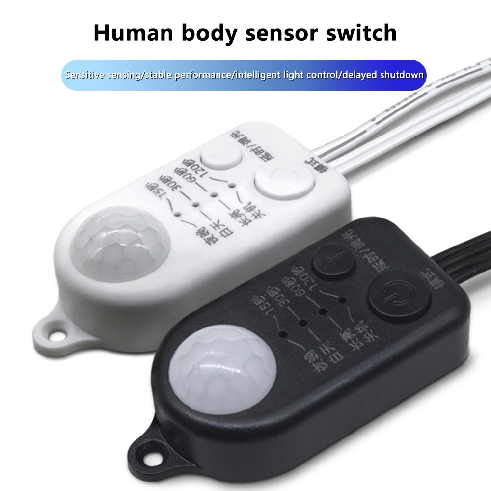 DC 5V-24V USB DC Body Infrared PIR Motion Sensor Switch Human Motion Sensor Detector Switch For LED Light Strip