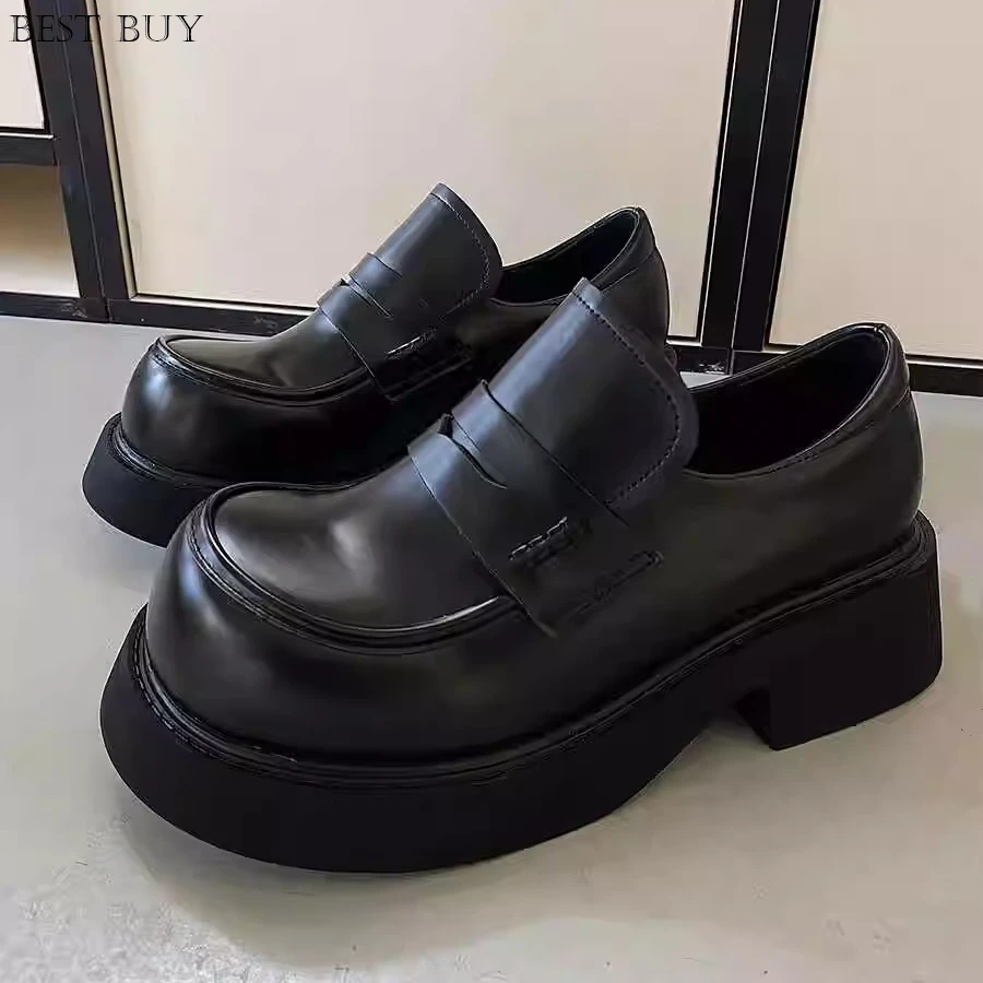 Vera pelle nuovo fondo spesso comodi mocassini traspiranti scarpe per uomo altezza aumentata scarpe Casual in pelle piccole maschili