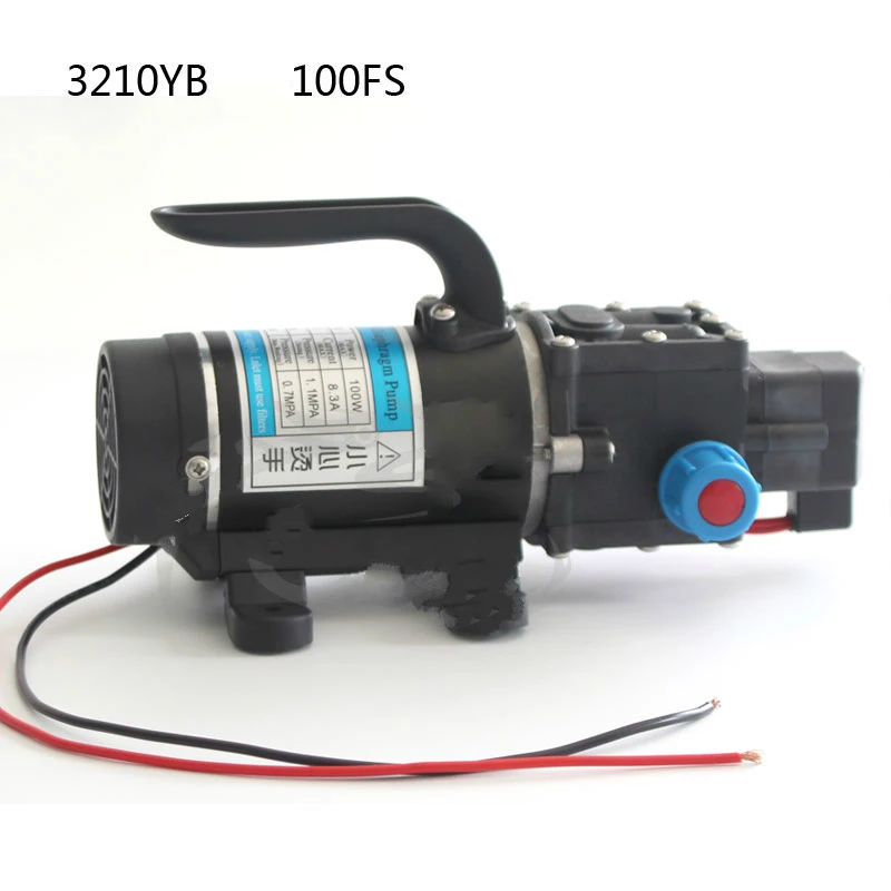 Imagem -02 - Automático Interruptor de Pressão Alta Pressão Auto Escorvamento Mini Elétrica dc 12v 24v Diafragma Bomba Água Spray Refrigeração 100w 8lpm