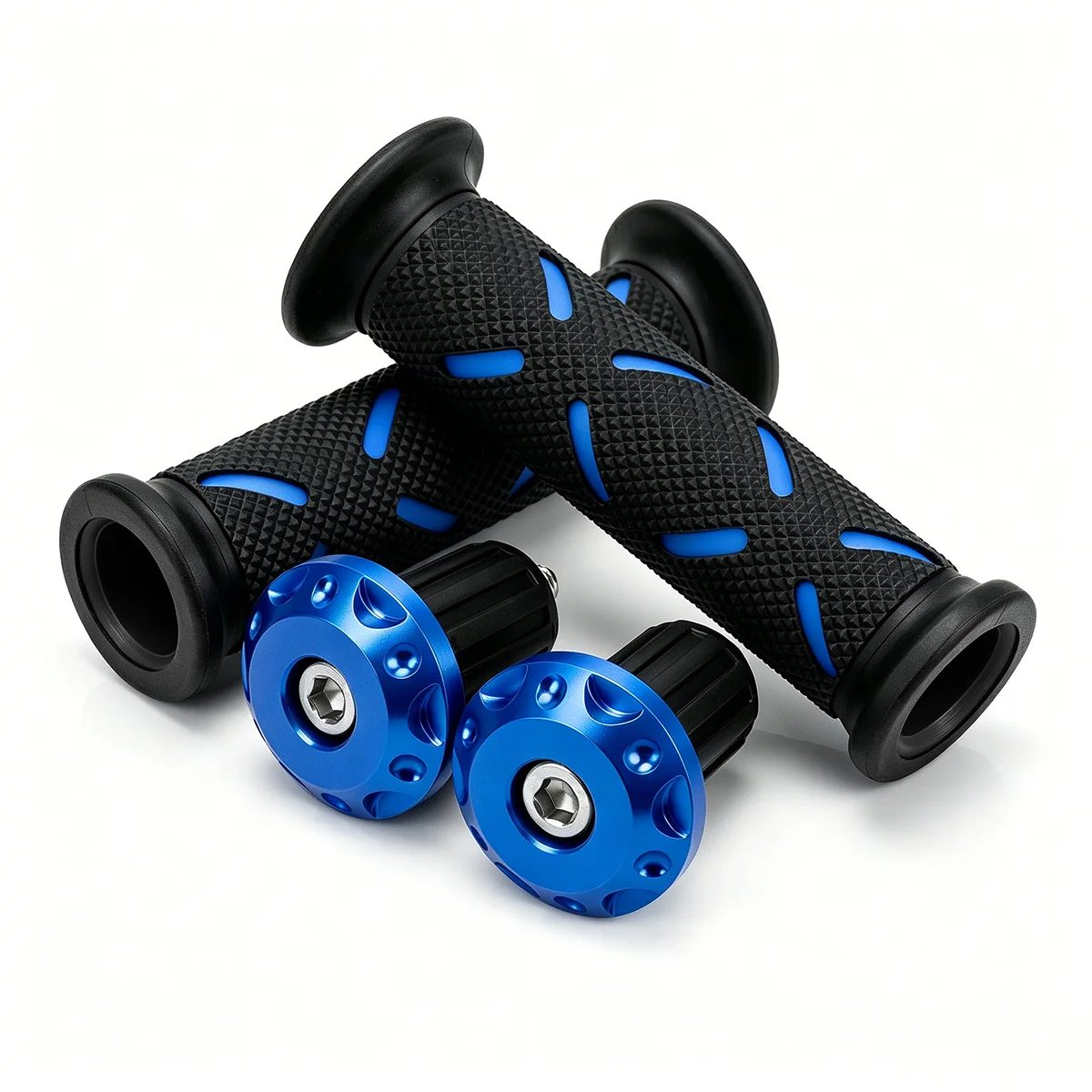 1 Paar 22 mm Motorrad-Gummi-Lenkergriffe, rutschfeste Motorrad-Modifikationsteile, Griffe für Honda, Suzuki, Ducati, Benelli