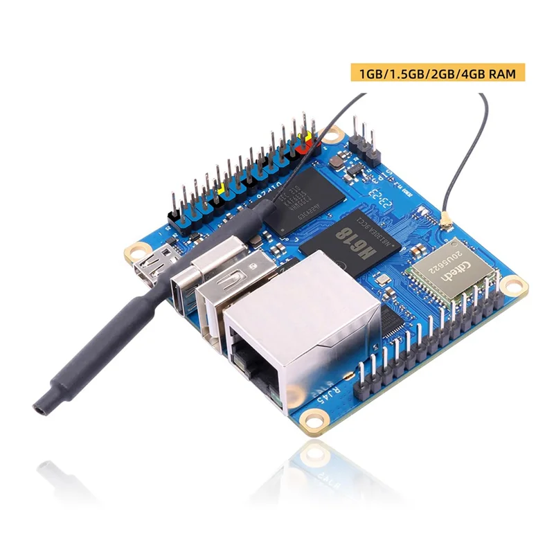 Para orange pi zero 3 placa de desenvolvimento 1gb ram h618 wifi5 + bt 5.0 gigabit lan para android 12 debian12 ubuntu22.04