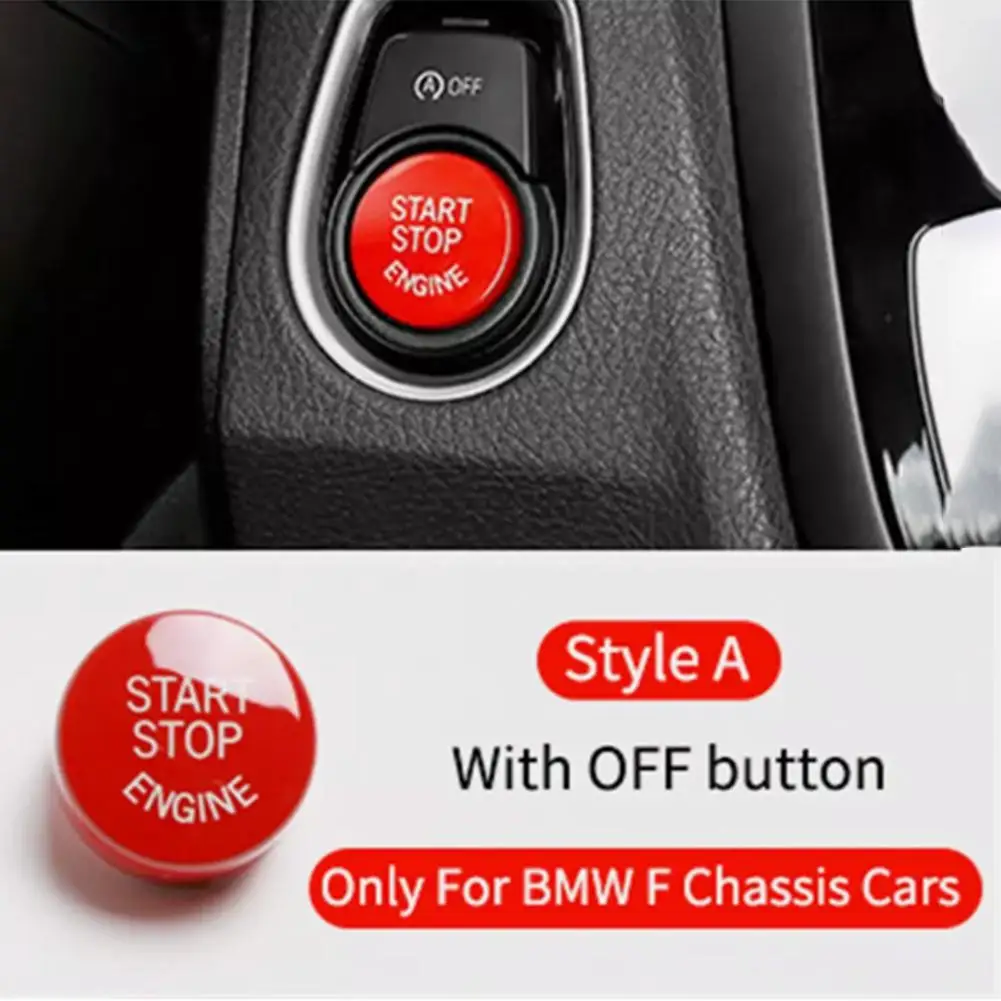 Red As Pictures Engine Start Stop Switch Red Start Button Sporty Design ABS Plastic Material Direct Replacement