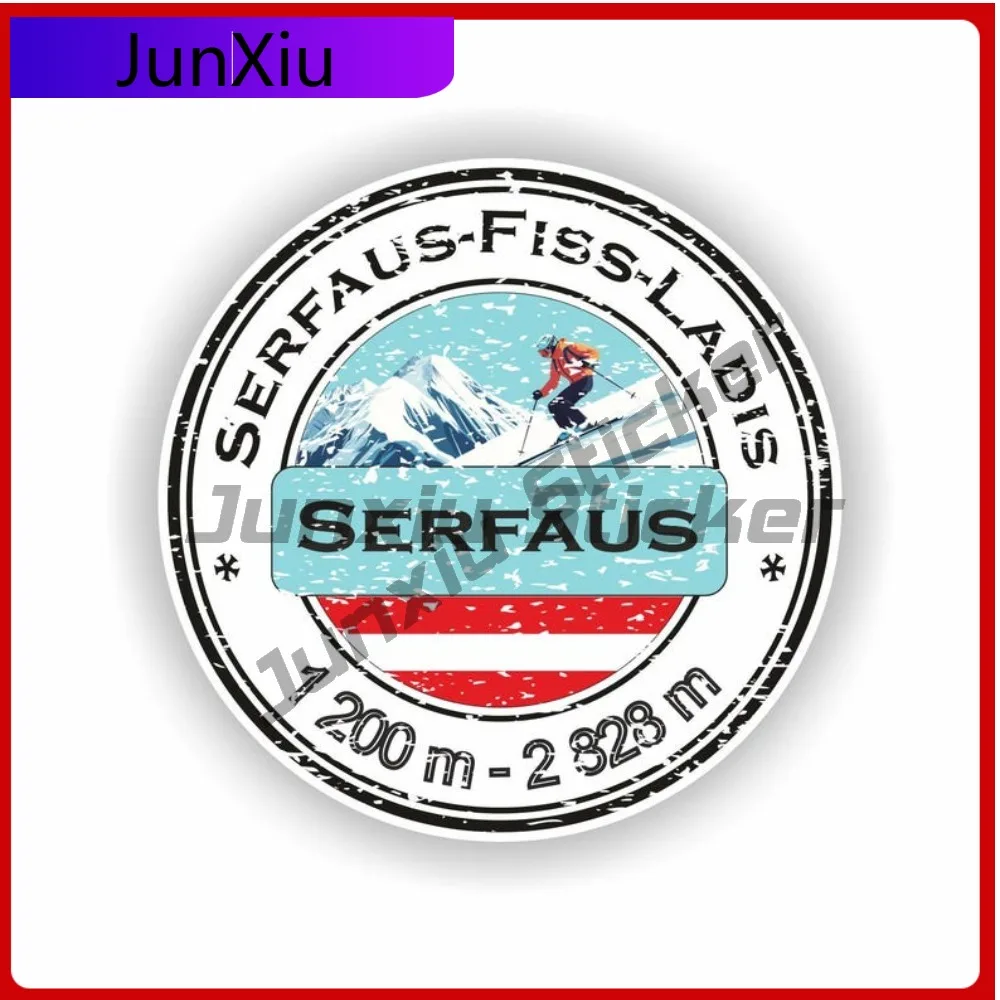 

Serfaus-Fiss-Ladis Ski Resort Austria Seal Creative Motorcycle SUV Anti UV Vehicle Decor Vinyl Decal For Car Truck SUV Window