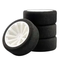 12mm Hex RC Racing Cars Accessories 4Pcs Set Racing Foam Tire Wheel Rim Set For HSP HPI 1/10 On-road RC Car