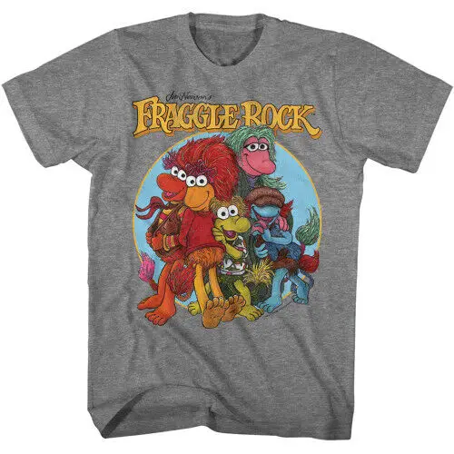 Fraggle Rock Dawn Fraggles T-Shirt - Graphite  High Quality 100%Cotton Short Sleeve